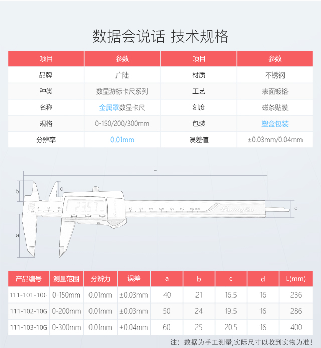 111-101-40數(shù)顯游標(biāo)卡尺0-150mm使用操作（111-101-40數(shù)顯游標(biāo)卡尺0-150mm功能特點(diǎn)）(圖12)