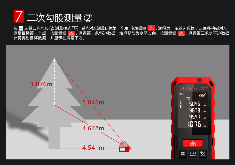 S2 紅光激光測距儀 使用操作（S2 紅光激光測距儀 功能特點）(圖50)