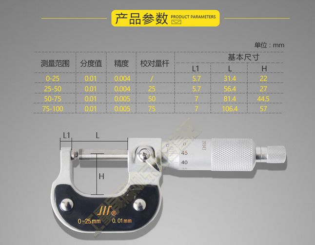 成量 壁厚千分尺 螺旋測微儀 0-25  25-50  50-75  75-100 使用操作（成量 壁厚千分尺 螺旋測微儀 0-25  25-50  50-75  75-100 功能特點）(圖1)