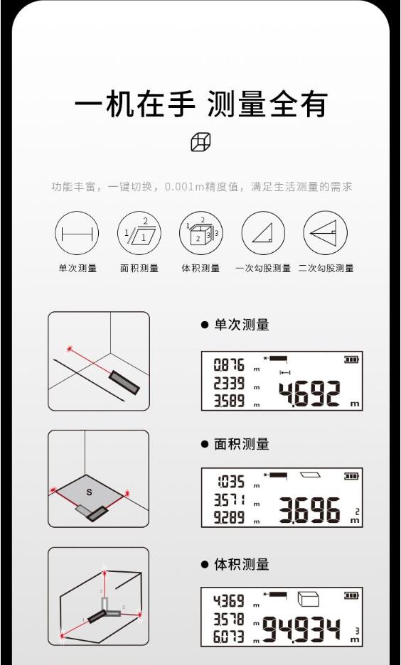 DL331040Z 40m CAD迷你激光測距儀使用操作（DL331040Z 40m CAD迷你激光測距儀功能特點(diǎn)）(圖15)