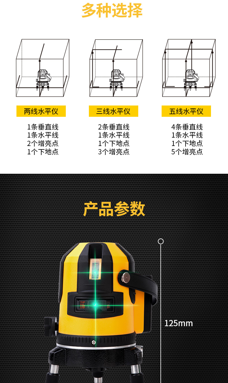 DL332002 LD綠光2線 激光投線儀使用操作（DL332002 LD綠光2線 激光投線儀功能特點(diǎn)）(圖9)