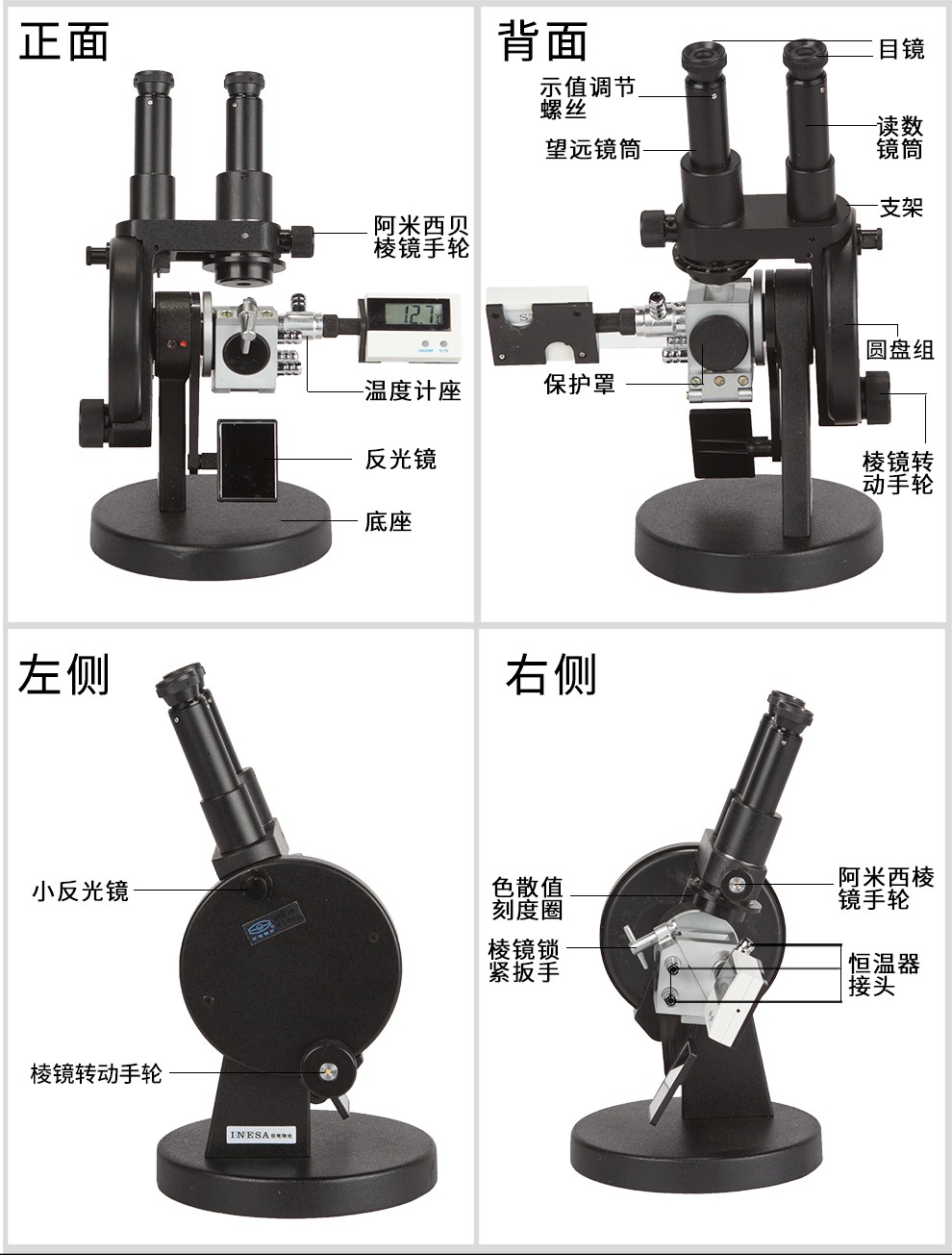 阿貝折射儀 單目WYA-2WAJ雙目WYA-2W糖度計(jì)折光測(cè)定儀 使用操作（阿貝折射儀 單目WYA-2WAJ雙目WYA-2W糖度計(jì)折光測(cè)定儀 功能特點(diǎn)）(圖5)