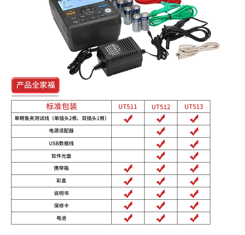 UT513 絕緣電阻測試儀 電子搖表使用操作（UT513 絕緣電阻測試儀 電子搖表功能特點(diǎn)）(圖14)