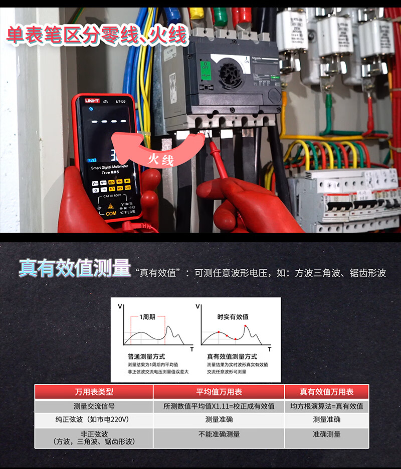 UT121A 智能型數(shù)字萬用表使用操作（UT121A 智能型數(shù)字萬用表功能特點）(圖5)