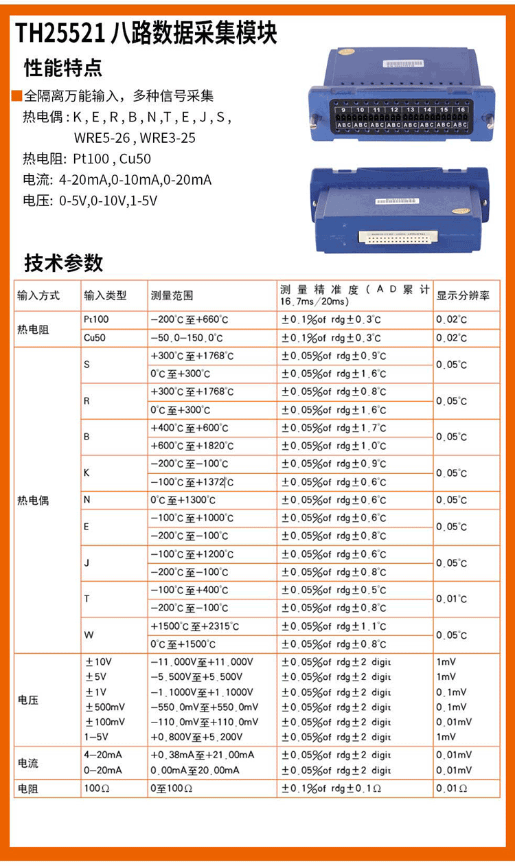 TH25521 八路數(shù)據(jù)采集模塊使用操作（TH25521 八路數(shù)據(jù)采集模塊功能特點(diǎn)）(圖6)