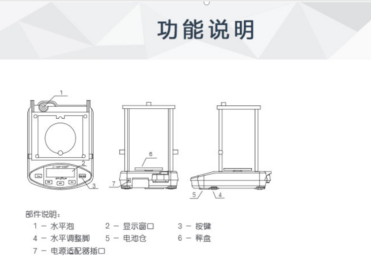 JY2003 電子精密天平 千分之一 JY2003 100g/0.001g使用操作（JY2003 電子精密天平 千分之一 JY2003 100g/0.001g功能特點(diǎn)）(圖1)