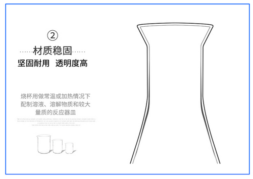 蜀牛錐形瓶三角廣直口帶具塞刻度燒杯100 150 250 500 1000ml耐高溫化學(xué)實(shí)驗(yàn)室耗器材 直口500ml使用操作（蜀牛錐形瓶三角廣直口帶具塞刻度燒杯100 150 250 500 1000ml耐高溫化學(xué)實(shí)驗(yàn)室耗器材 直口500ml功能特點(diǎn)）(圖9)