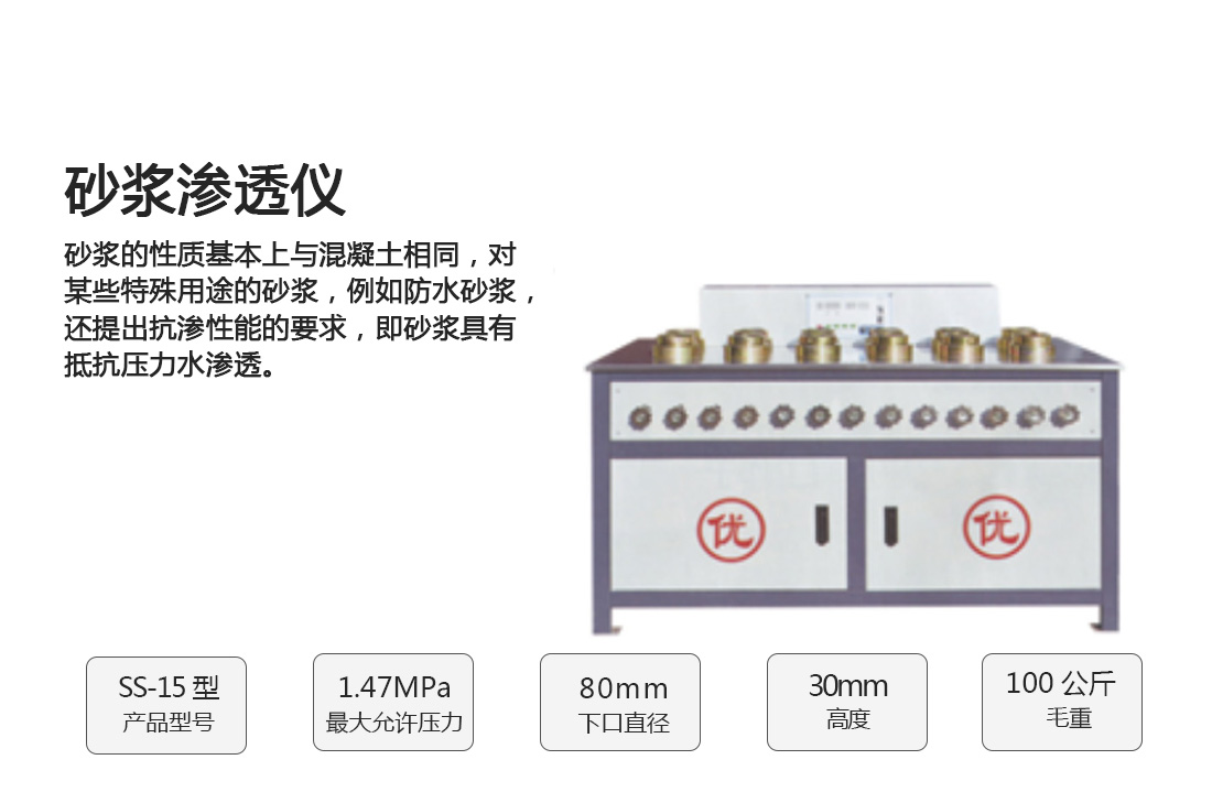 SS-15型,砂漿滲透儀,