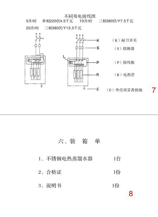 YA-ZD-5*不锈钢电热蒸馏水器使用方法图解(图4)
